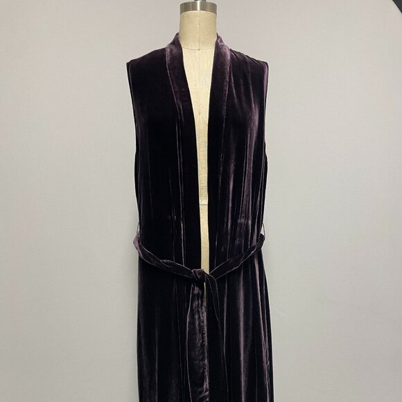 Massimo Dutti Velvet Wrap Vest - Picture 1 of 6